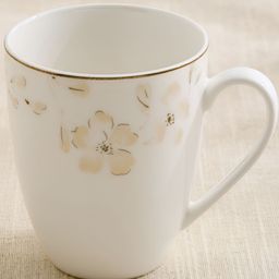 Home Centre Altius Blumen White & Gold-Toned Floral Printed Porcelain Glossy Mug - 350ml-picture-5