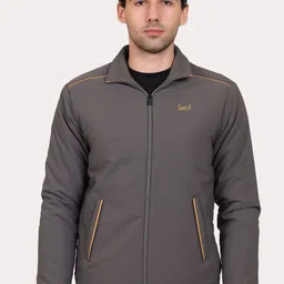 Spirit Men Mock Collar Solid Casual Tailored Jacket-image-33