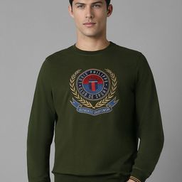Louis Philippe Sport Men Embroidered Brand Logo Sweatshirt-image-79