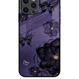 QRIOH Floral Printed iPhone 12 Pro Max Back Case Mobile Accessories-image-43