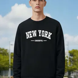 BENNY BROOKS Men Printed Round Neck Pullover Sweatshirt-picture-5