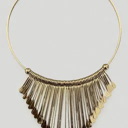 Jolly Faces Choker Shaped Tasselled Necklace-image-93