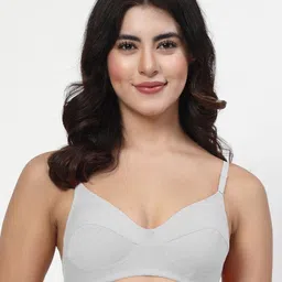 LILY manoop Women Pack Of 3 Solid Full Coverage Non Padded Non Wired Regular Everyday Bra image 4