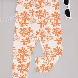 Pantaloons Junior Girls Cotton Floral Printed Ankle-Length Leggings-image-85
