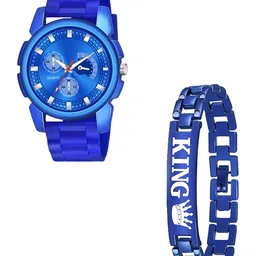Gopal Shopcart Unisex Printed Dial & Bracelet Style Straps Analogue Watch J16 BLUAeviyo D NEW PU K Bracelet-image-86