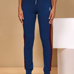 Zicada Women Colourblocked Skinny Fit Joggers Trousers-image-72