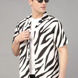Hancock Men Animal Opaque Printed Casual Shirt-image-68