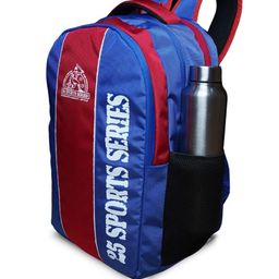 BAD HABIT Unisex Colourblocked Backpack with Compression Straps image 4