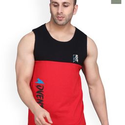 SLOWLORIS Men Pack Of 2 Bio-Wash Printed Gym Innerwear Vest-picture-3