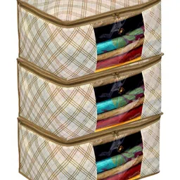 Kuber Industries Cream-Coloured Set of 3 Regular Drawer Organiser Organisers-39