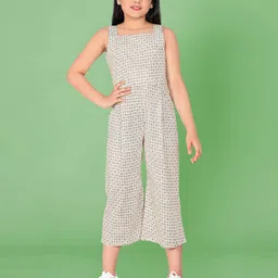 YK Girls Printed Basic Jumpsuit-15