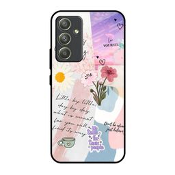 QRIOH Floral Printed Samsung Galaxy A54 5G Silicone Back Case Mobile Accessories-picture-7