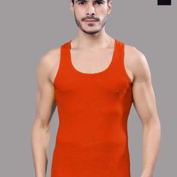 FBAR Men Pack Of 2 Round Neck Ribbed Cotton Gym Vest R-01-08-picture-7