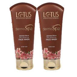 Lotus Professional Set Of 2 Dermospa Japanese Sakura Skin Whitening Face Wash - 80 gm-53