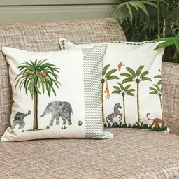 Sangria Set of 2 Cotton Square Cushion Covers-picture-30