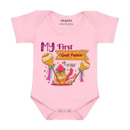 Arvesa My First Gudi PadwaPrinted Bodysuit-picture-20