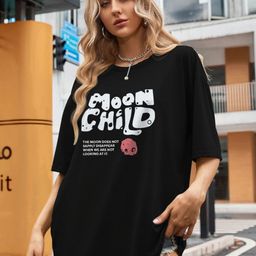 TOGS & TERRE Women Typography Printed Organic Cotton T-shirt-picture-27