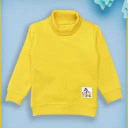 YUV Kids Pack Of 3 Turtle Neck Applique Relaxed Fit T-shirts-picture-49