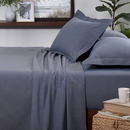 MASPAR Blue 300 TC Cotton King Bedsheet Set 2.75 m x 2.75 m-image-68