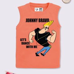 YK X Minute Mirth Boys Johnny Bravo Printed Pure Cotton T-shirt-image-27