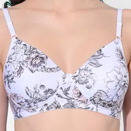 FIMS Pack Of 2 Polka Dot Printed Full Coverage Lightly Padded Bra With All Day Comfort image 5