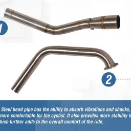 asryd Motorcycle Bend Pipe For R15 V3 BS4 Without Sensor Full System Bend Pipe Yamaha R15 Slip-on Exhaust System image 2