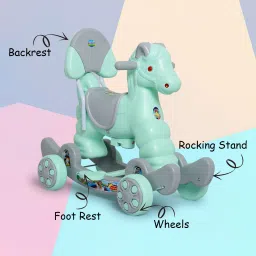 Horse Ride On for Kids - Murphy Super 2-in-1 Rideons & Wagons Non Battery Operated Ride On-5