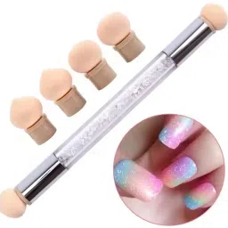 Sponge Nail Art Tool Pen Dual Head Nail Sponge Brush Picking Dotting Gradien-image-34