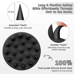 Getmecraft Shampoo Brush & Scalp Scrubber For Dandruff Removal image 5