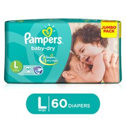 Pampers Taped Diapers Large (LG) 60 count-image-92
