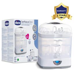 Chicco Baby Feeding Bottle Sterilizer 3 in 1 for 6 Bottles & Accessories-32