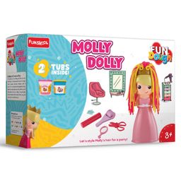 Fun Dough Molly Dolly Magical Hair Dressing Doll Kit - 18.5 cm-23