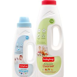 Babyhug Liquid Multi Purpose Cleanser - 1000 ml and Babyhug Liquid Laundry Detergent - 550 ml Combo Pack-image-40