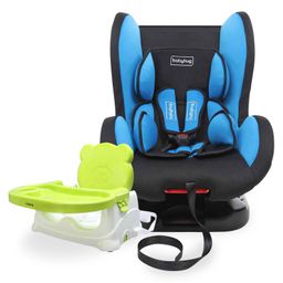 Babyhug Cruise Convertible Reclining Car Seat With Side Impact Protection - Blue & Black AND Babyhug Raise Me Up Baby Booster Seat With Adjustable Food Tray & 3 Point Safety Harness - Green White-image-59