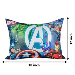 Kuber Industries Set of 2 Marvel Avengers Printed Rectangular Pillow image 4