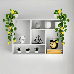 fancymart Artificial Flower Vine Plant Falling with Pot : Pack of 2 (Natural Touch & Feel) Wild Artificial Plant with Pot image 5
