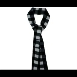 Printed Polyester Men Black Scarf-image-30