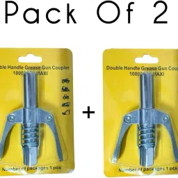 2 Pcs - Double handle Grease Gun Coupler | 10000 PSI Electro Mechanical Sprayer-10