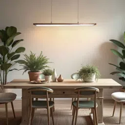 Avril 36 Brown Solid Wood Linear LED Hanging Light by Symplify-picture-13