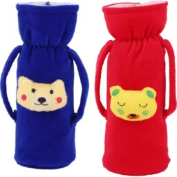 Baby Milk Feeding Bottle Cover with Handle Soft Plush Stretchable, 120-250 ML-image-39