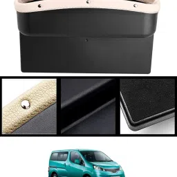 Universal Car Side Seat Gap Pocket With Phone,Key,Coin,Wallet Holder Beige 85 Car Side Seat Catcher-image-40