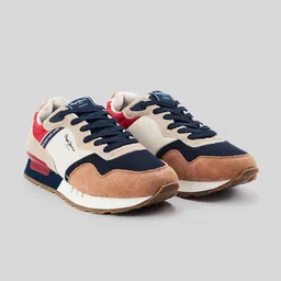 Pepe Jeans Men Colourblocked Round Toe Lace-Up Sneakers-image-51