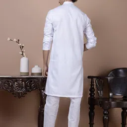 DEVOILER Men Printed Regular Kurta with Pyjamas-image-30