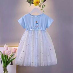 YK Floral Striped Fit & Flare Dress-picture-30