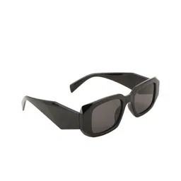 BAYBERRY Unisex Black Lens & Black Rectangle Sunglasses with-image-64