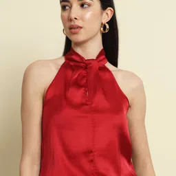 Trend Arrest Women Halter Neck Sleeveless Top-image-29