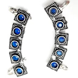 Yash Jewels Emporiums Silver Plated Oxidised Contemporary Ear Cuff-image-12