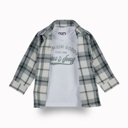 Gini and Jony Boys Comfort Tartan Checks Opaque Checked Casual Shirt-picture-34