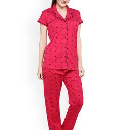 evolove Women Printed Night suit-image-8