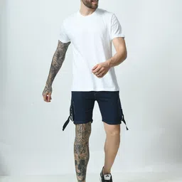 SZN Men Regular Fit Mid-Rise Denim Shorts-image-26